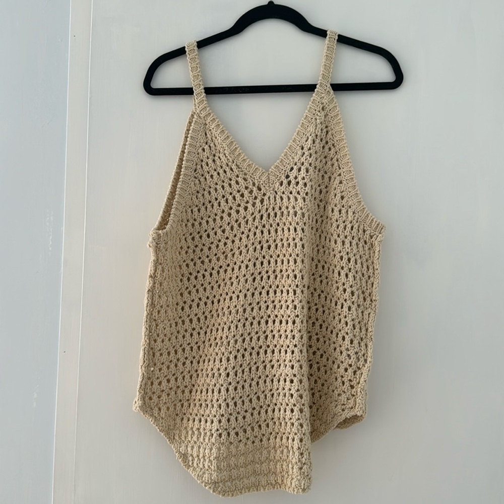 Free People Beach crotchet tank